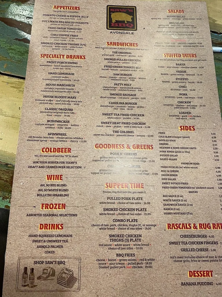 Menu_SAW’s Soul Kitchen_Birmingham, AL_image_old_3