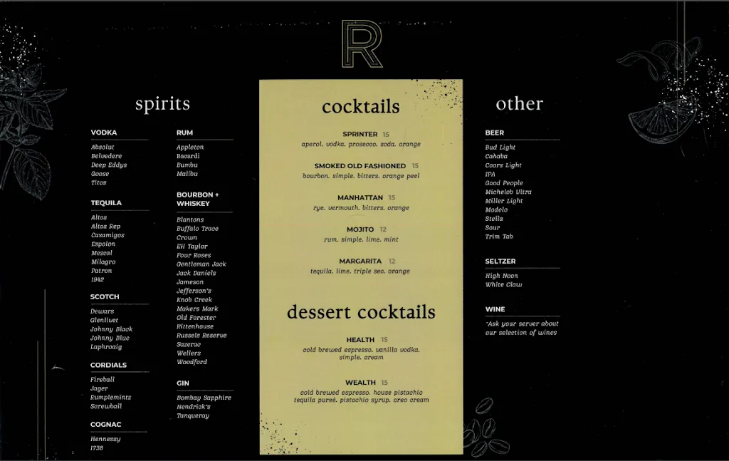 Menu_The Refinery_Birmingham, AL_image_old_1
