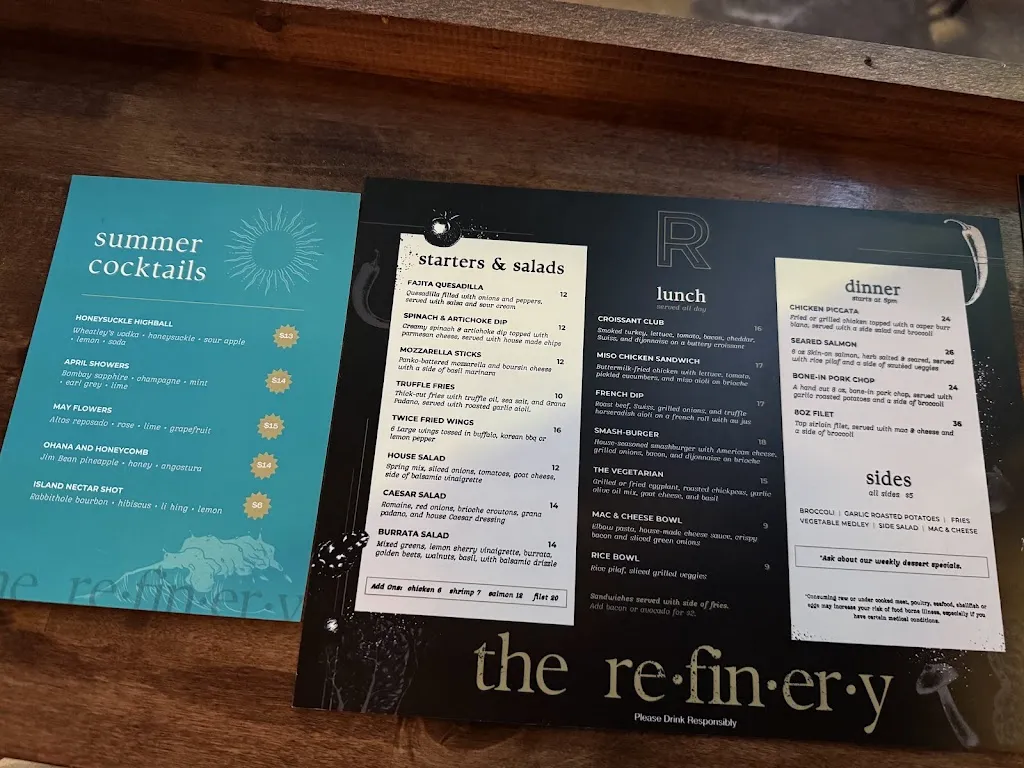 Menu_The Refinery_Birmingham, AL_image_old_3
