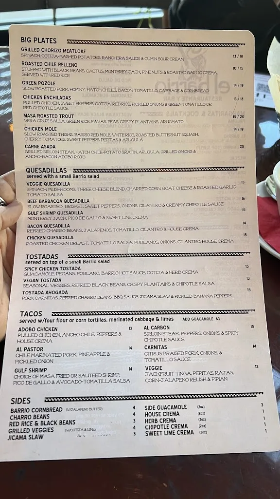 Menu_El Barrio - Downtown Birmingham_Birmingham, AL_image_old_1