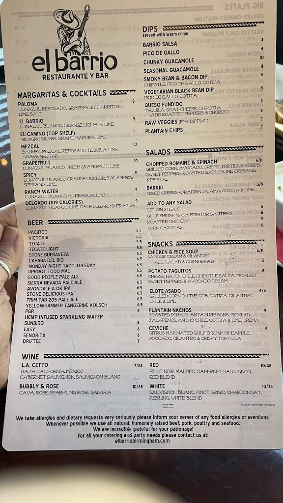 Menu_El Barrio - Downtown Birmingham_Birmingham, AL_image_old_2