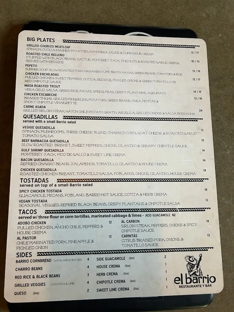 Menu_El Barrio - Downtown Birmingham_Birmingham, AL_image_old_3