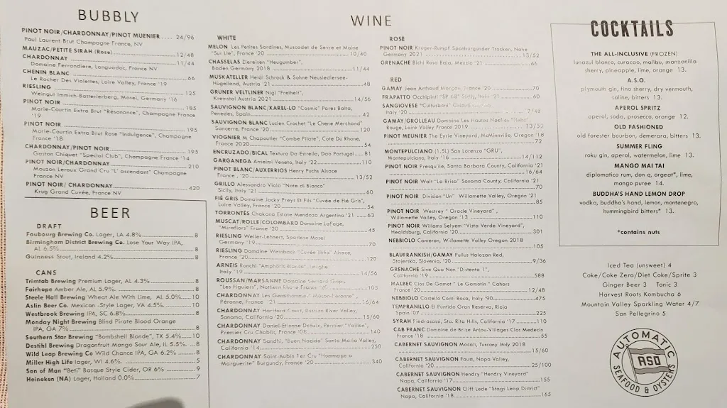 Menu_Automatic Seafood and Oysters_Birmingham, AL_image_old_2