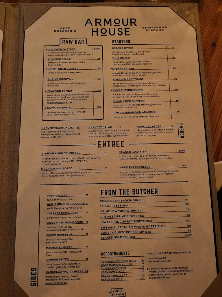 Menu_Armour House_Birmingham, AL_image_old_3
