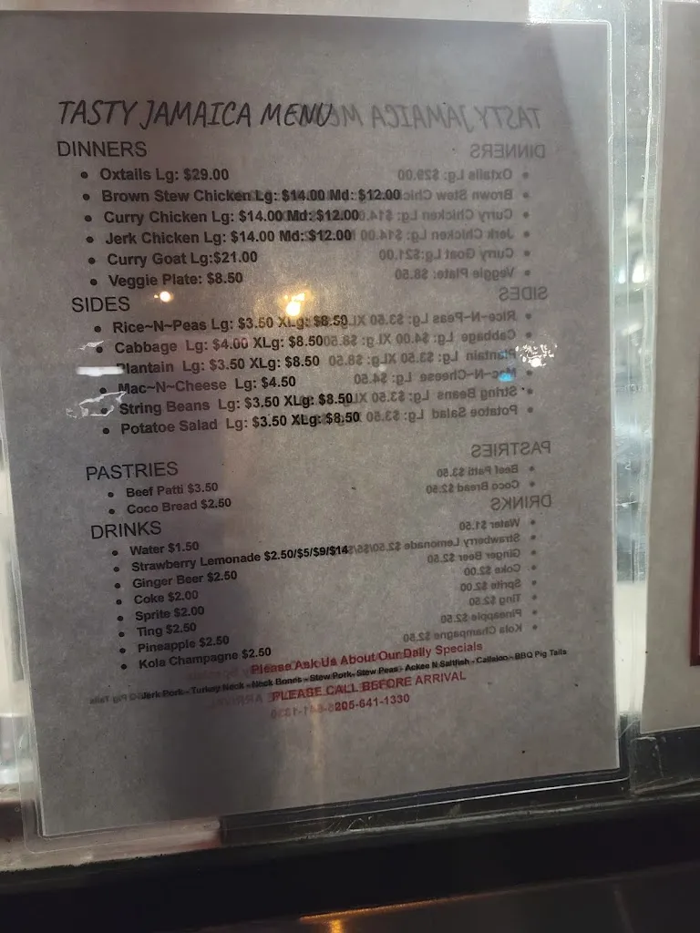Menu_Tasty Jamaica LLC_Fairfield, AL_image_old_2