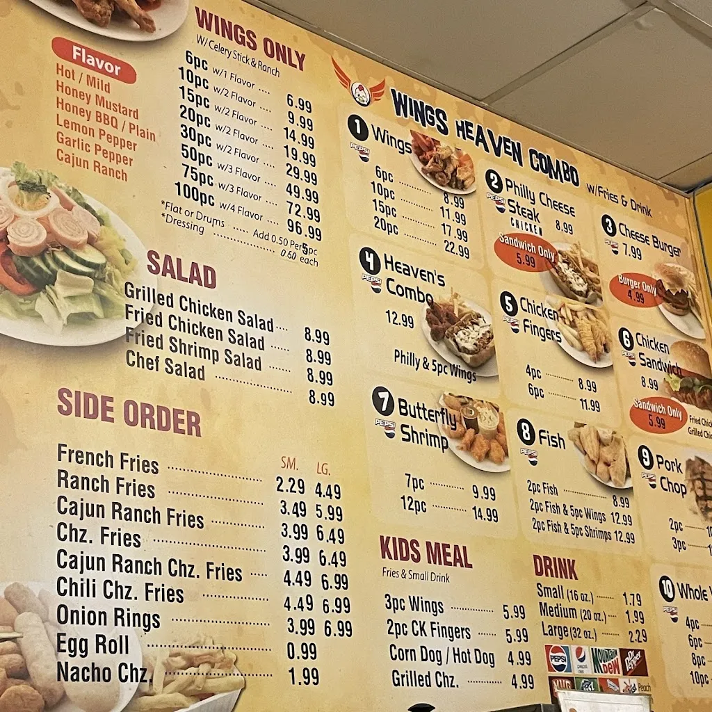 Menu_Wings Heaven_Fairfield, AL_image_old_2