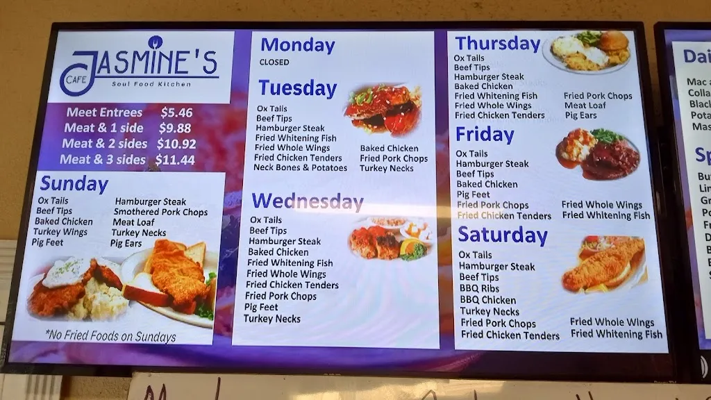 Menu_Jasmine's Cafe_Birmingham, AL_image_old_2