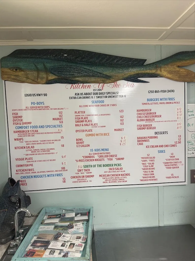 Menu_Kitchen of The Sea_Grand Bay, AL_image_old_1