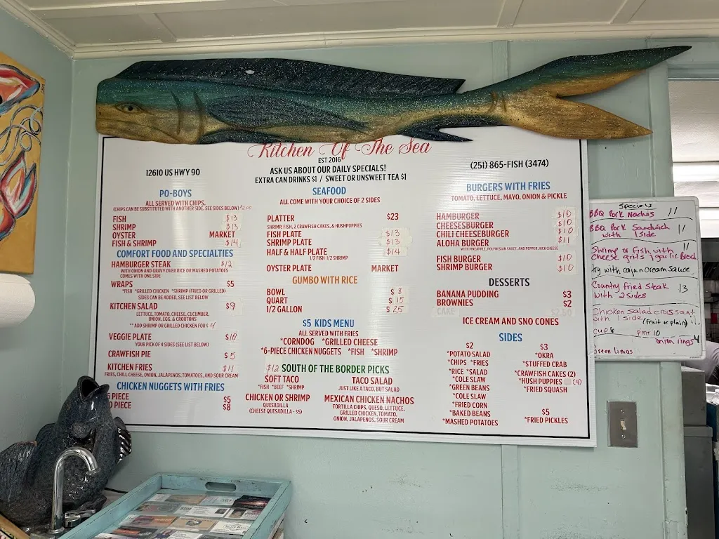 Menu_Kitchen of The Sea_Grand Bay, AL_image_old_2