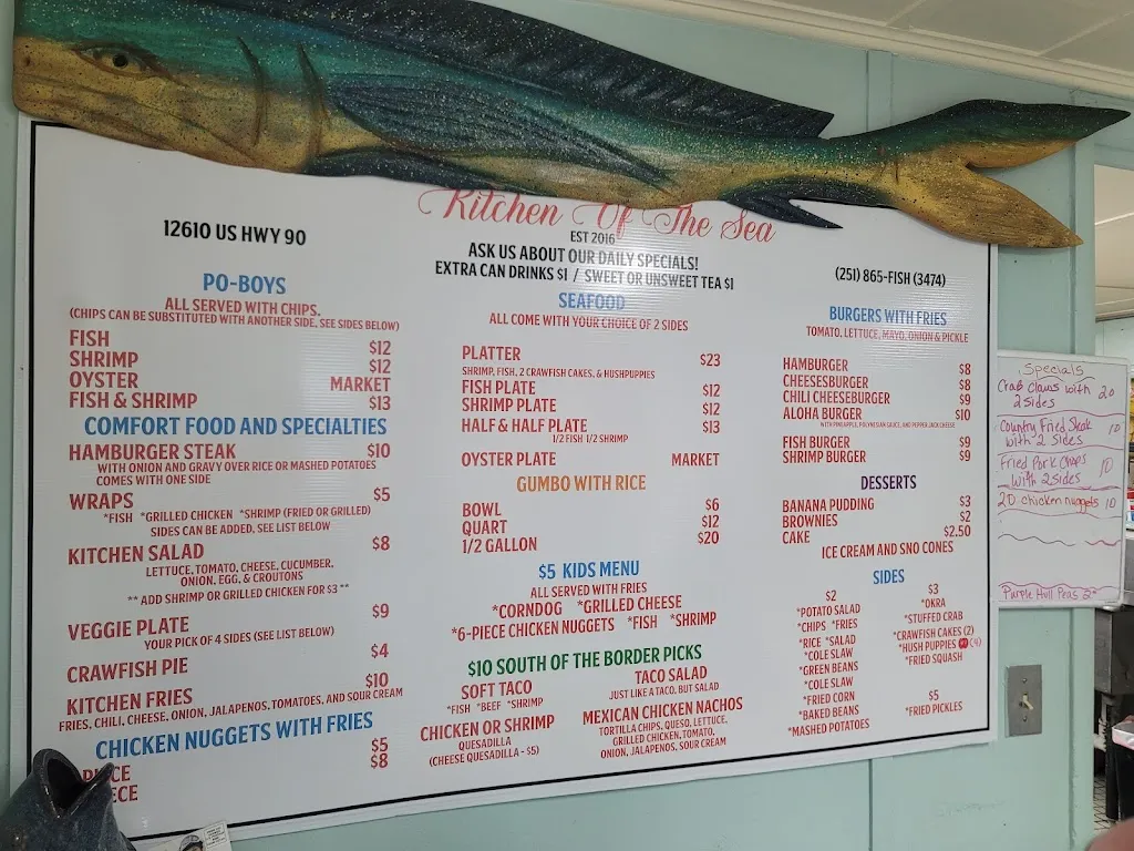 Menu_Kitchen of The Sea_Grand Bay, AL_image_old_3