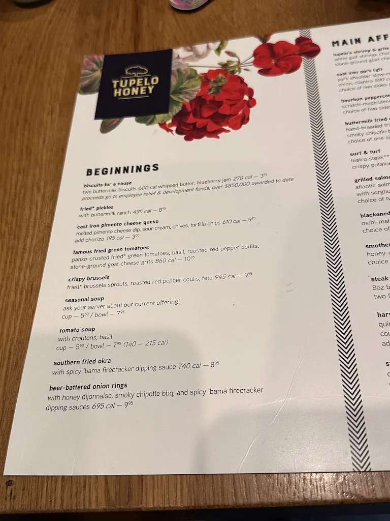 Menu_Tupelo Honey Southern Kitchen & Bar_Greenville, SC_image_old_1
