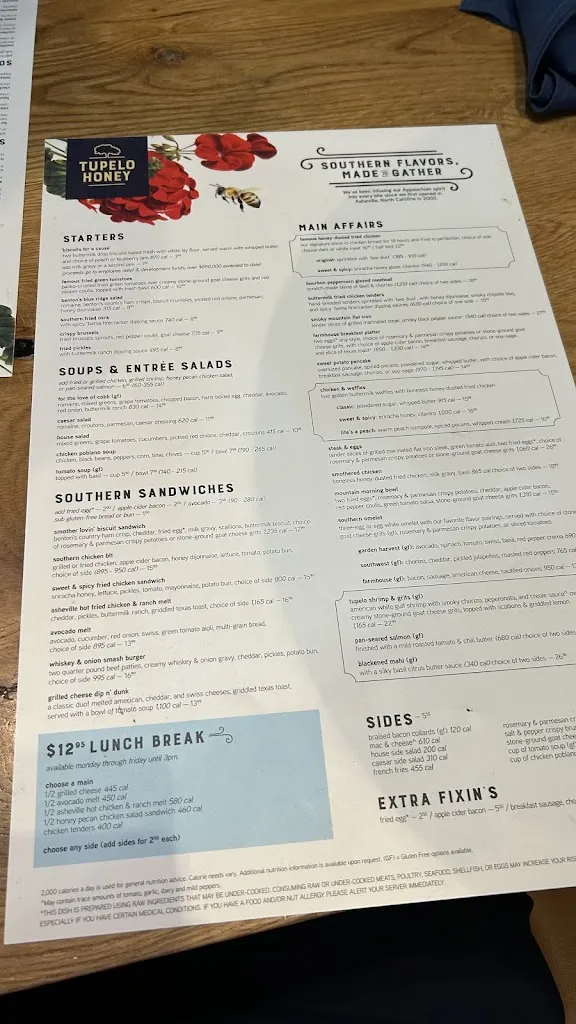 Menu_Tupelo Honey Southern Kitchen & Bar_Greenville, SC_image_old_2