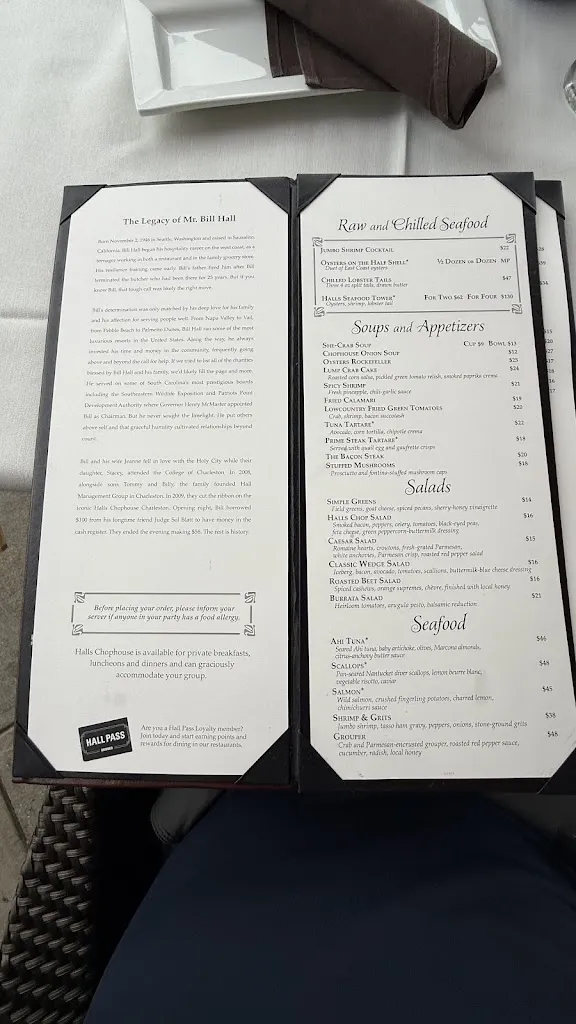 Menu_Halls Chophouse Greenville_Greenville, SC_image_old_3