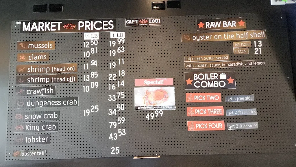 Menu_Cap't Loui_Madison, AL_image_old_2