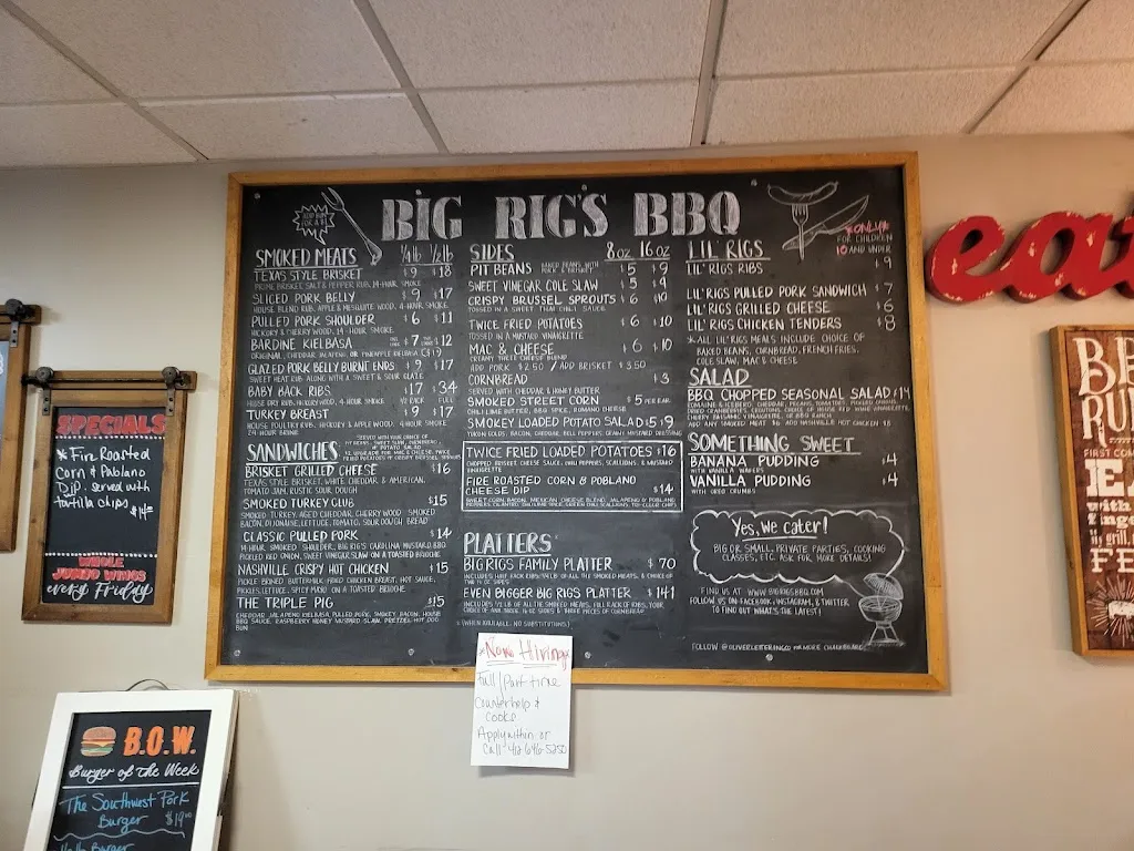 Menu_Big Rig’s BBQ_Monroeville, PA_image_old_1