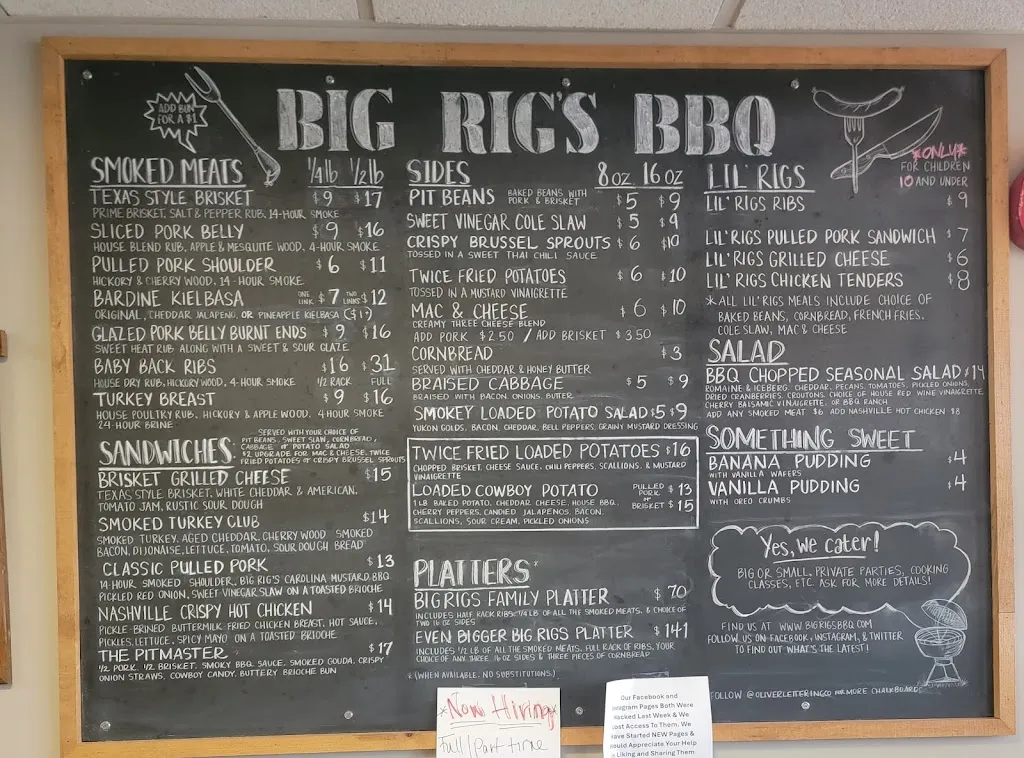 Menu_Big Rig’s BBQ_Monroeville, PA_image_old_2