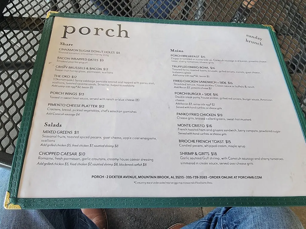 Menu_Porch_Mountain Brook, AL_image_old_1
