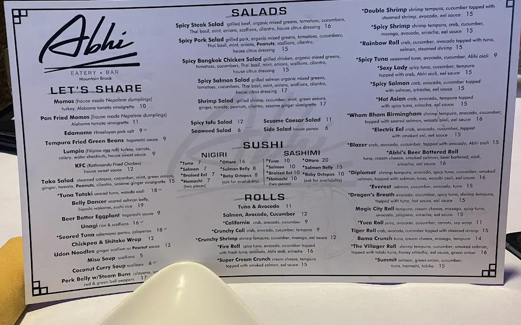 Menu_Abhi Eatery and Bar (Mountain Brook)_Mountain Brook, AL_image_old_3