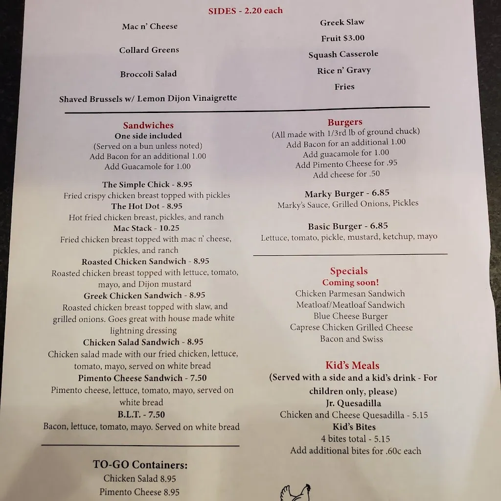 Menu_Craft's on Church Street_Mountain Brook, AL_image_old_1