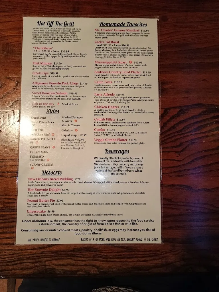 Menu_West End Grill_Huntsville, AL_image_old_3