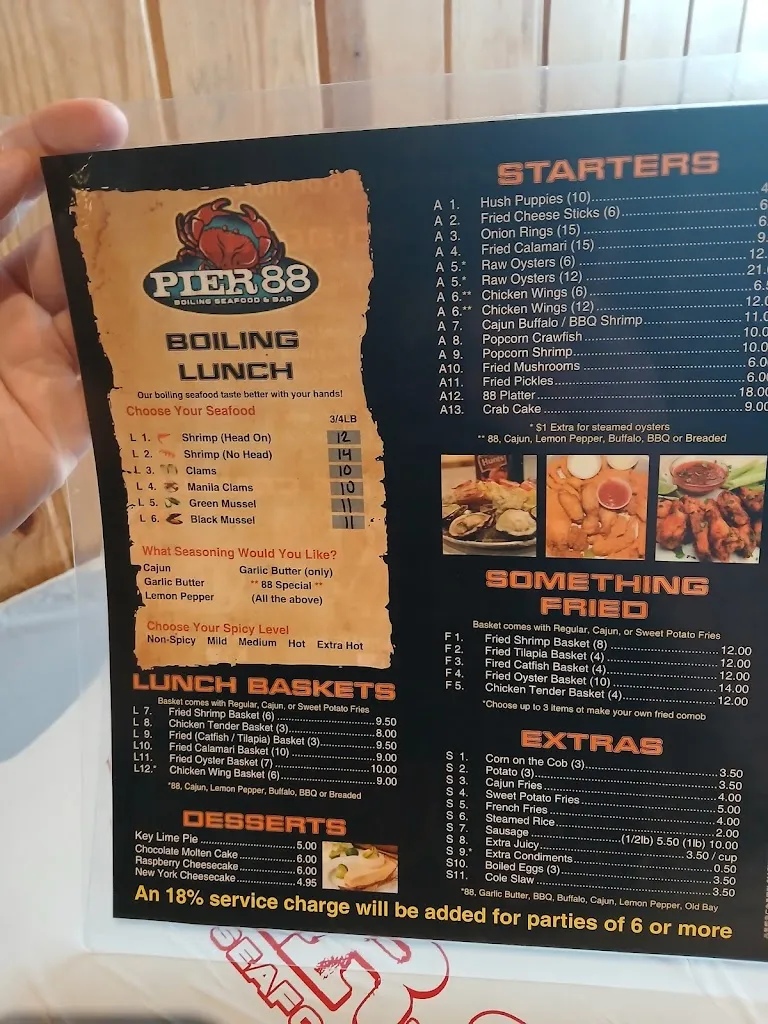 Menu_Pier 88 Boiling Seafood & Bar_Huntsville, AL_image_old_3