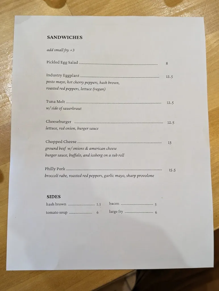 Menu_Naughter's_Troy, NY_image_old_3