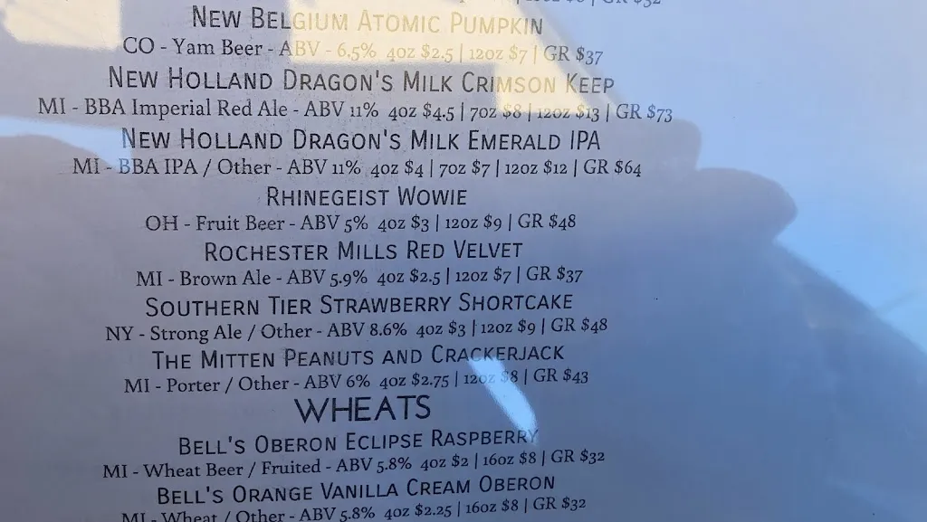 Menu_Sedona Taphouse_Troy, MI_image_old_1