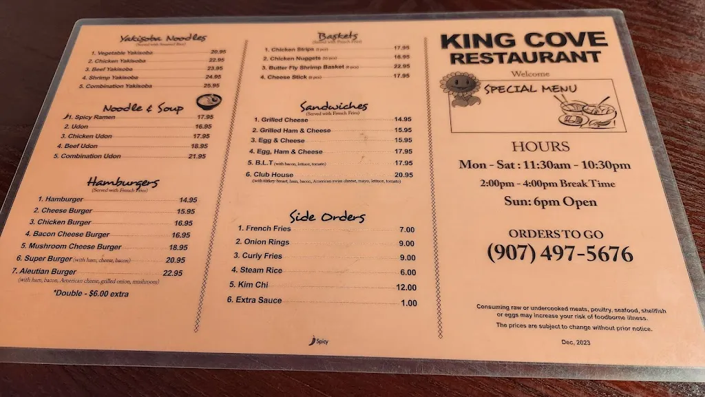 Menu_King Cove Chinese Restaurant_King Cove, AK_image_old_1