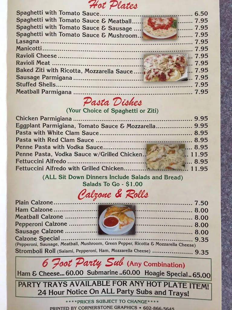 Menu_Ray's Pizza_Anthem, AZ_image_old_2