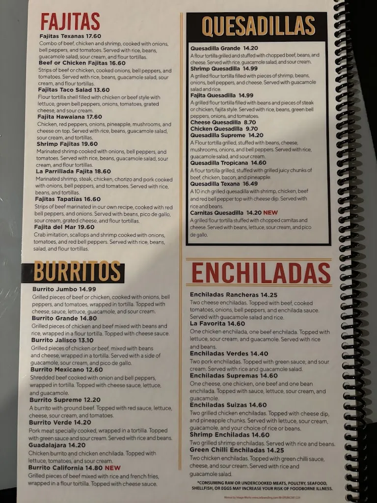 Menu_El Puerto_McCook, NE_image_old_2