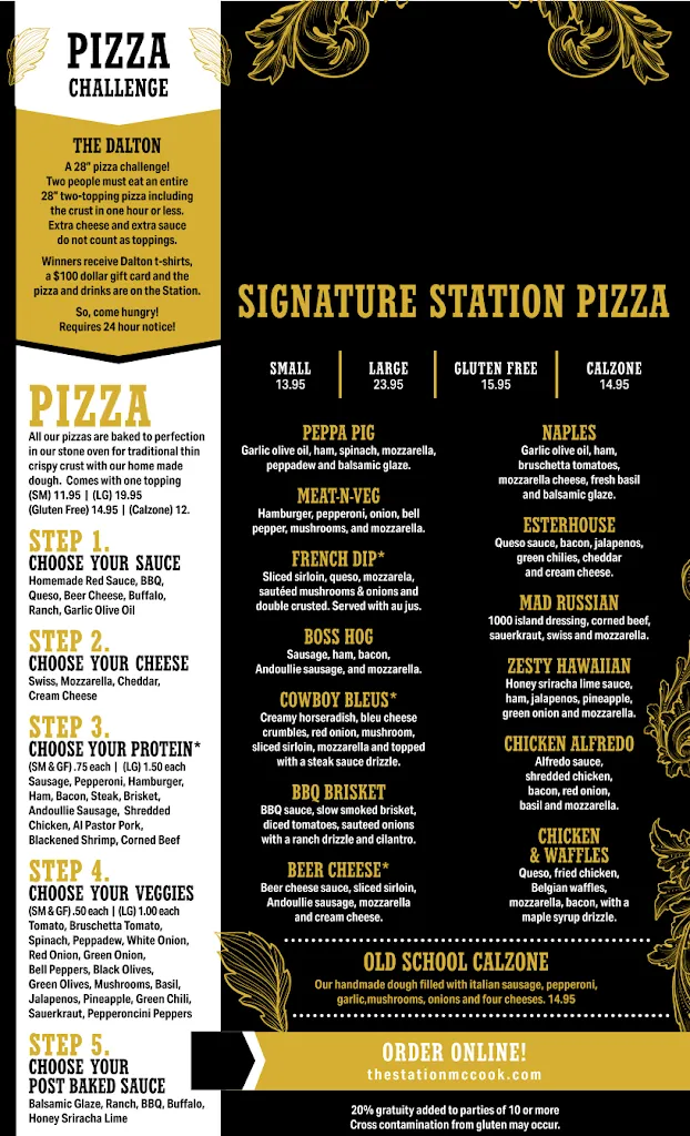 Menu_The Station Taphouse and Eatery_McCook, NE_image_old_2