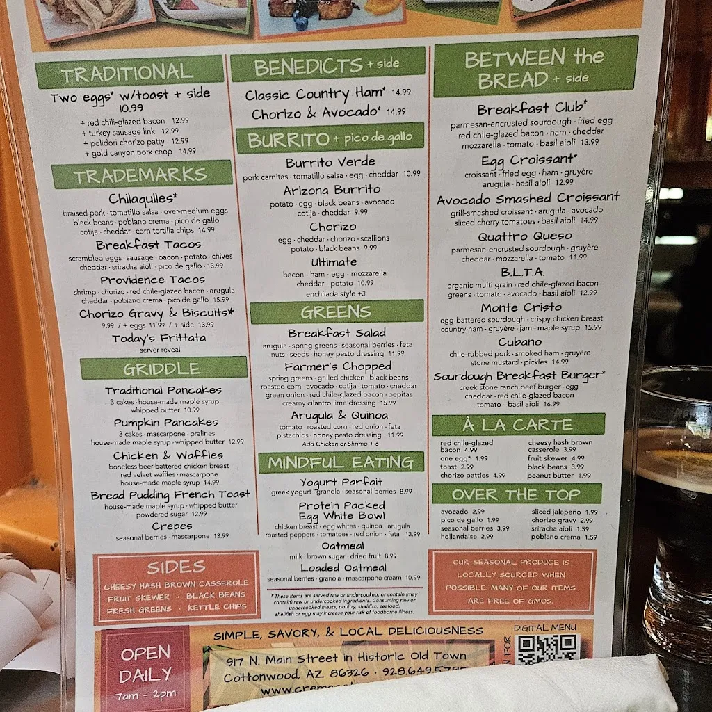 Menu_Crema Craft Kitchen_Cottonwood, AZ_image_old_2