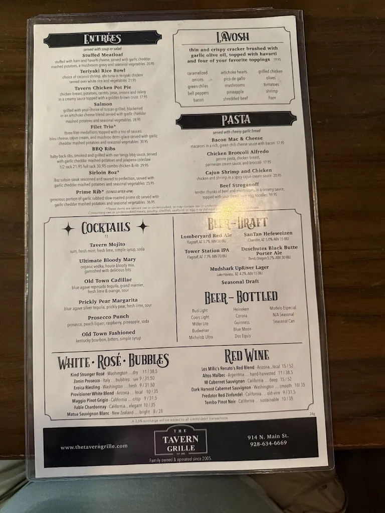 KR AZ_Tavern Grille_Cottonwood, AZ_review