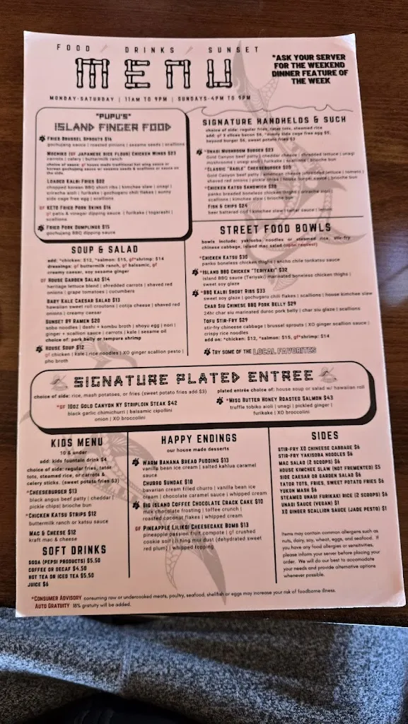 Menu_Sunset 89_Page, AZ_image_old_3
