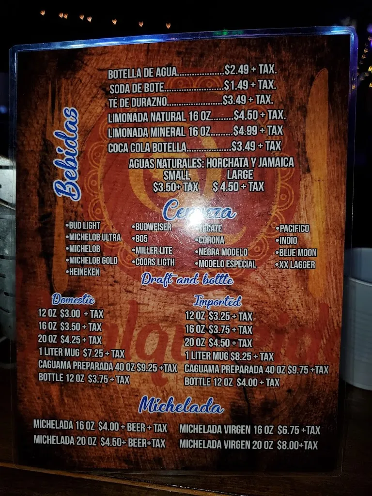 Menu_La malquerida_San Luis, AZ_image_old_2
