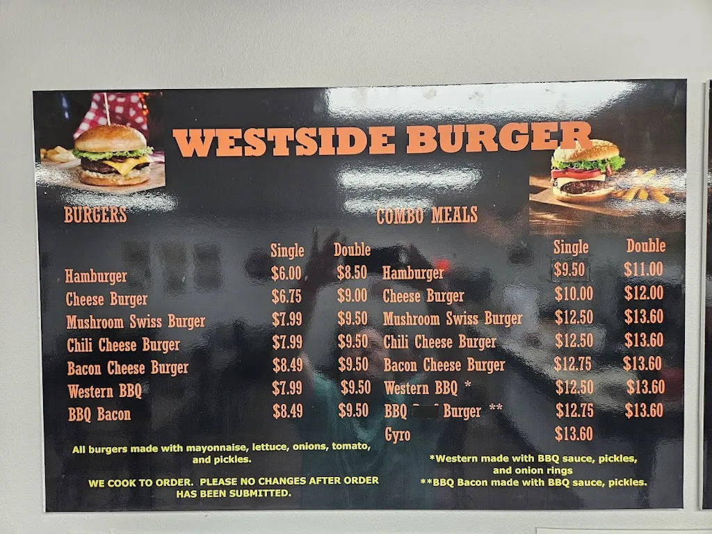 Menu_Westside Burger & Grill_Springdale, AR_image_old_1