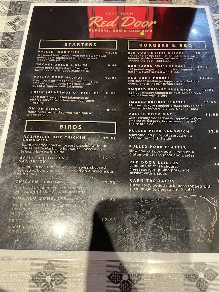 Menu_Red Door Bar & Grill_Springdale, AR_image_old_2