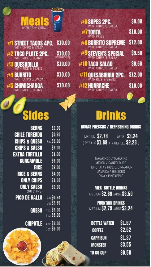 Menu_Boss Man Tacos Burritos & More_Springdale, AR_image_old_1