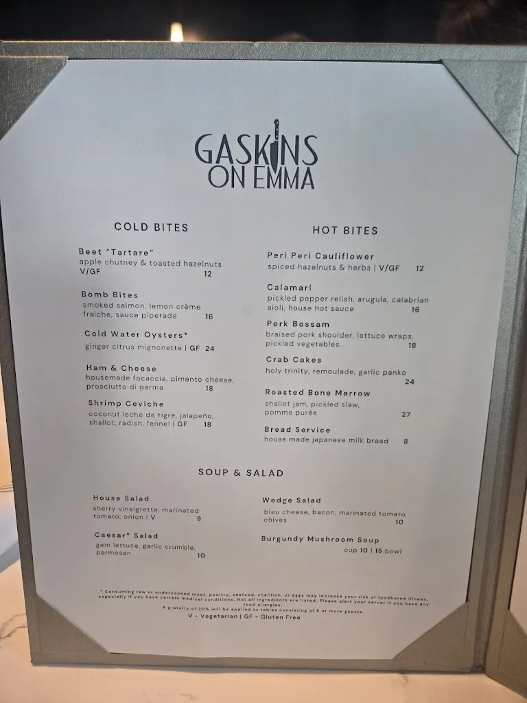Menu_Gaskins on Emma_Springdale, AR_image_old_1