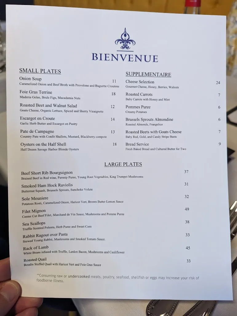 Menu_Bistro 16_Springdale, AR_image_old_3