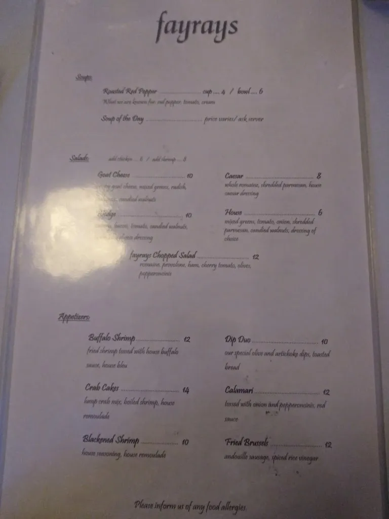 Menu_Fayrays_El Dorado, AR_image_old_1