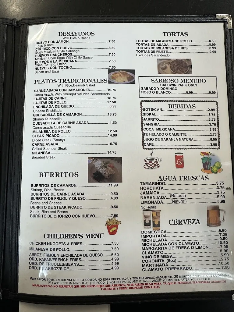 Menu_Mariscos Martin inc._La Puente, CA_image_old_1