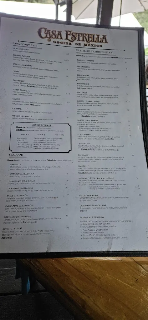 Menu_Casa Estrella_Fallbrook, CA_image_old_3