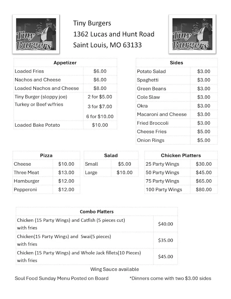 Menu_Tiny Burgers_St. Louis, MO_image_old_1