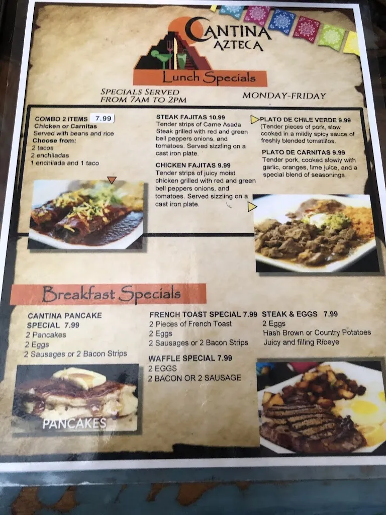 Menu_Cantina Azteca_Carmichael, CA_image_old_2
