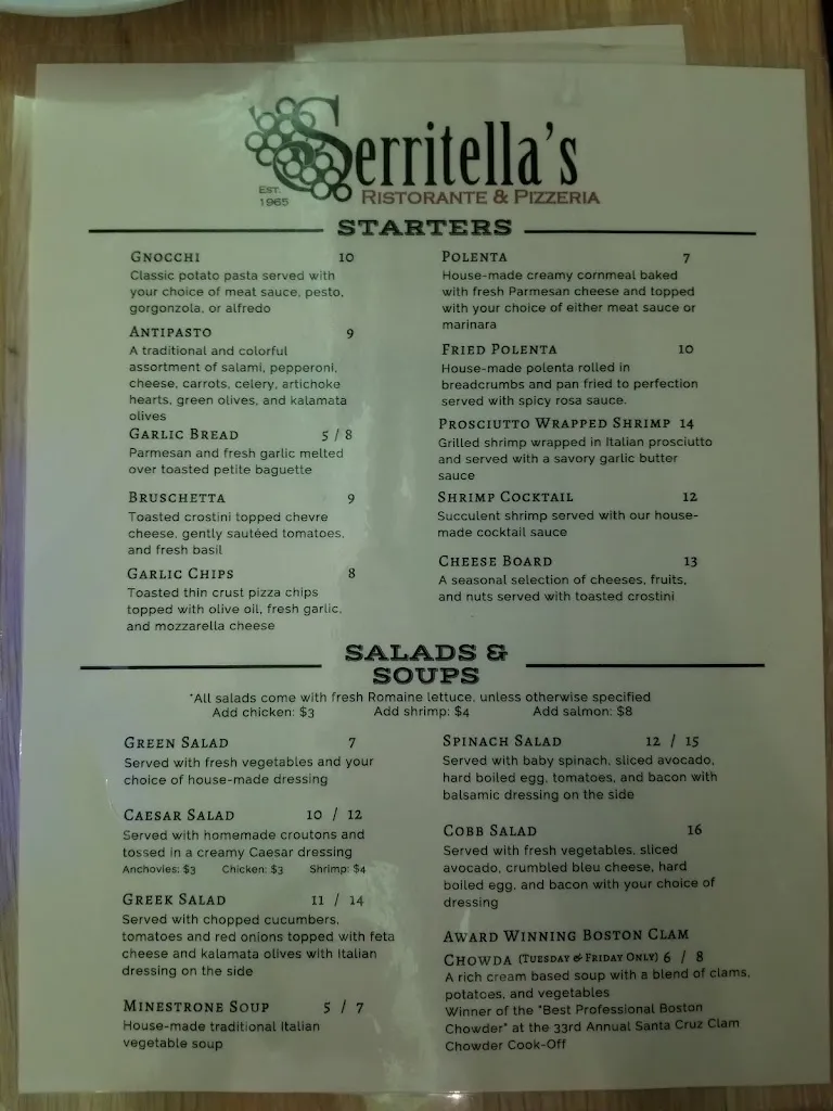 Menu_Serritella's_Carmichael, CA_image_old_3