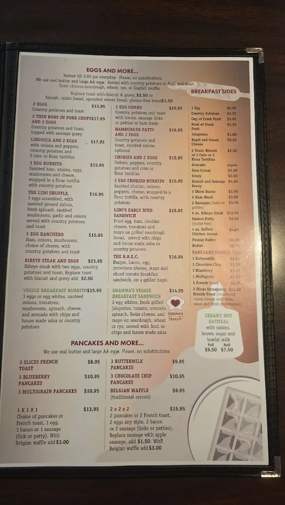 Menu_Lido Café and Bakery_Carmichael, CA_image_old_3