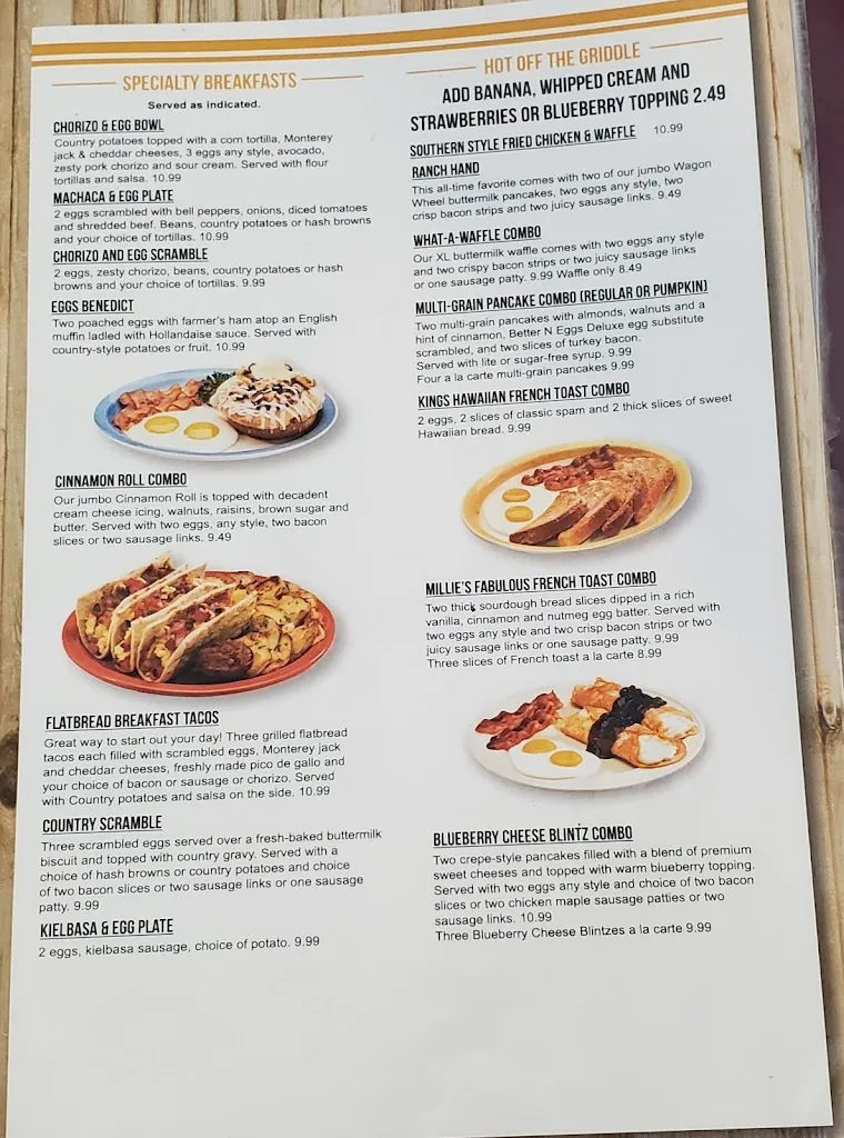 Menu_Millie's Restaurant & Bakery_Covina, CA_image_old_3