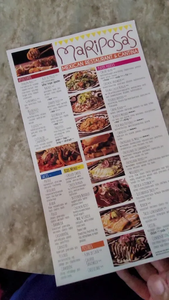 Menu_Mariposa Grill & Cantina_Covina, CA_image_old_1