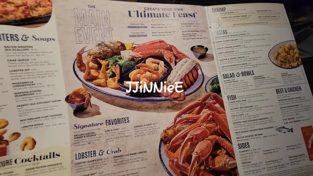 Menu_Red Lobster_Citrus Heights, CA_image_old_1